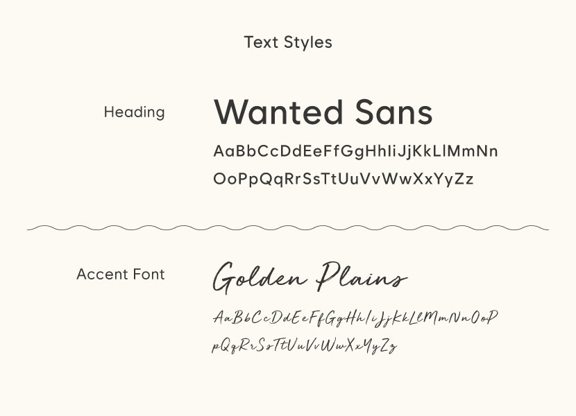 So Loved brand guide typography