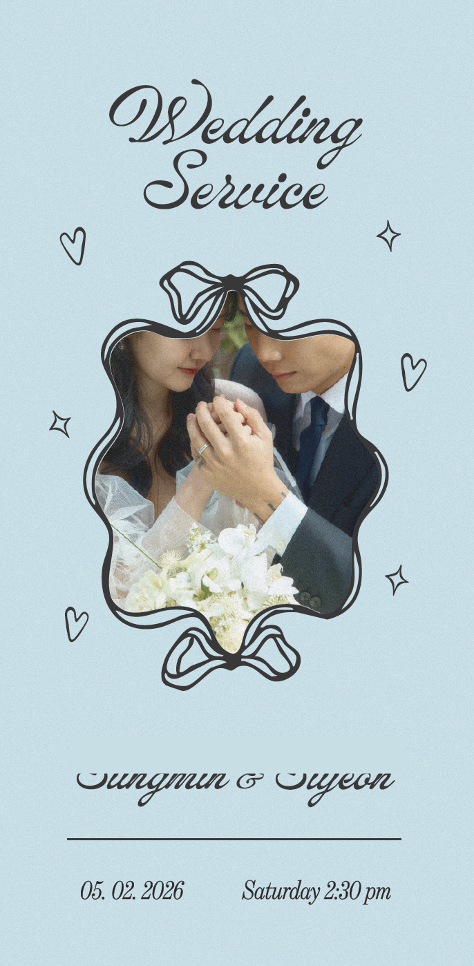 Wedding ceremony program — front